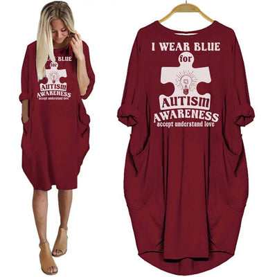 Autism Shirts I Wear Blue For Autism Awareness Accept Understand Love Women Dress