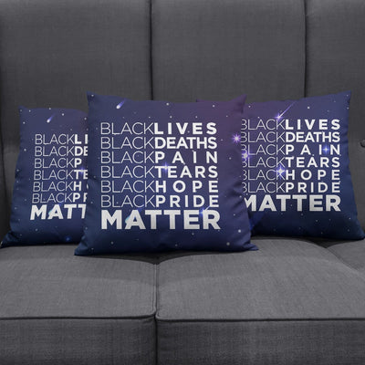 BigProStore African Print Pillows Black Lives Deaths Pain Tears Hope Pride Matter Square Throw Pillow African Themed Throw Pillows Throw Pillows