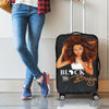Black And Boujee Travel Luggage Cover Melanin Girl Suitcase Protector