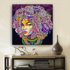 BigProStore Black History Art Beautiful Afro American Girl African American Canvas Wall Art Afrocentric Home Decor Ideas BPS23540 24" x 24" x 0.75" Square Canvas