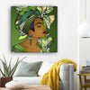 BigProStore Black History Art Beautiful Afro American Girl African American Women Art Afrocentric Home Decor BPS25689 12" x 12" x 0.75" Square Canvas