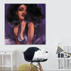 BigProStore Black History Art Beautiful Afro American Woman Black History Wall Art Afrocentric Home Decor BPS62203 24" x 24" x 0.75" Square Canvas