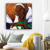 BigProStore Black History Art Beautiful Black American Woman African American Framed Art Afrocentric Home Decor Ideas BPS85764 12" x 12" x 0.75" Square Canvas