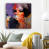 BigProStore Black History Art Beautiful Black Girl African American Abstract Art Afrocentric Home Decor BPS21971 12" x 12" x 0.75" Square Canvas