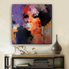 BigProStore Black History Art Beautiful Black Girl African American Abstract Art Afrocentric Home Decor BPS21971 24" x 24" x 0.75" Square Canvas
