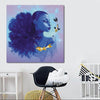 BigProStore Black History Art Cute African American Girl Abstract African Wall Art Afrocentric Decorating Ideas BPS43650 24" x 24" x 0.75" Square Canvas