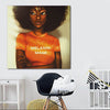 BigProStore Black History Art Cute African American Girl African Canvas Afrocentric Home Decor Ideas BPS70995 24" x 24" x 0.75" Square Canvas