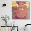 BigProStore Black History Art Cute Afro American Woman African American Art Prints Afrocentric Home Decor BPS37868 16" x 16" x 0.75" Square Canvas