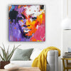 BigProStore Black History Art Pretty Black American Woman African American Prints Afrocentric Living Room Ideas BPS88011 12" x 12" x 0.75" Square Canvas