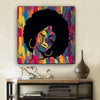 BigProStore Black History Art Pretty Melanin Girl Black History Wall Art Afrocentric Decor BPS62657 24" x 24" x 0.75" Square Canvas
