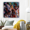 BigProStore Black History Art Pretty Melanin Poppin Girl African American Abstract Art Afrocentric Home Decor Ideas BPS98092 12" x 12" x 0.75" Square Canvas