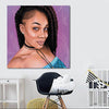 BigProStore Black History Art Pretty Melanin Poppin Girl African American Women Art Afrocentric Home Decor Ideas BPS22453 24" x 24" x 0.75" Square Canvas