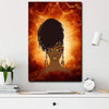 BigProStore Vintage Africa Canvass Black Girl African Home Decor Canvas / 8" x 12" Canvas