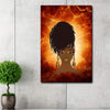 BigProStore Vintage Africa Canvass Black Girl African Home Decor Canvas