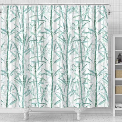 BigProStore Bamboo Decor Bathroom Sets Delightful Branches Bamboo Shower Curtain Bathroom Art Ideas Shower Curtain / Small (165x180cm | 65x72in) Shower Curtain