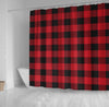 BigProStore Bathroom Curtain Buffalo Plaid - Red Shower Curtain Bathroom Accessories Buffalo Shower Curtain