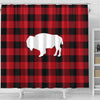 BigProStore Buffalo Bath Curtain Buffalo Plaid Bison Shower Curtain Home Bath Decor Buffalo Shower Curtain / Small (165x180cm | 65x72in) Buffalo Shower Curtain