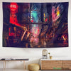 BigProStore Astrology Tapestry Cyberpunk City Mysterious Medieval Europe Divination Tapestries For Room Tarot Tapestry / S (51"x60" / 130x150cm) Tarot Tapestry