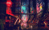 BigProStore Astrology Tapestry Cyberpunk City Mysterious Medieval Europe Divination Tapestries For Room Tarot Tapestry