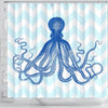 BigProStore Shower Curtain Decor Chevron Octopus Shower Curtain Bathroom Decor Kraken Shower Curtain / Small (165x180cm | 65x72in) Kraken Shower Curtain