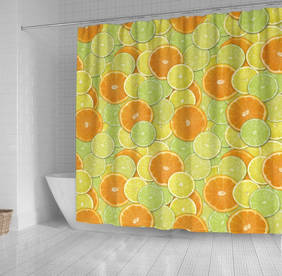 BigProStore Lemon Bath Curtain Citrus Benefits Shower Curtain Bathroom Accessories Lemon Shower Curtain