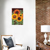 BigProStore Sunflower Canvas Claude Monet Sunflower Inspired Home Decor Canvas / 12" x 18" Canvas