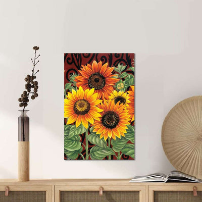 BigProStore Sunflower Canvas Claude Monet Sunflower Inspired Home Decor Canvas / 16" x 24" Canvas