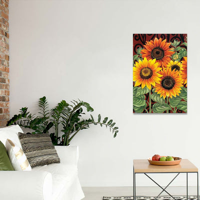 BigProStore Sunflower Canvas Claude Monet Sunflower Inspired Home Decor Canvas / 24" x 36" Canvas