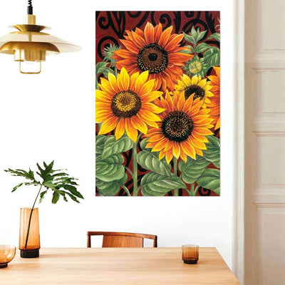BigProStore Sunflower Canvas Claude Monet Sunflower Inspired Home Decor Canvas