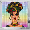 Beautiful African Woman Shower Curtain 5 Afro Girl Bathroom Accessories