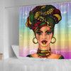 Beautiful African Woman Shower Curtain 5 Afro Girl Bathroom Accessories