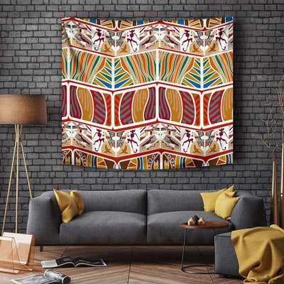 BigProStore African Tapestry Wall Hanging Cute Melanin Girl Colorful Black Art Seamless Pattern Afrocentric Wall Decor Tapestry / S (51"x60" / 130x150cm) Tapestry