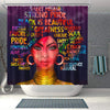 BigProStore Colorful Black Woman African American Shower Curtain Melanin Black Girl Bathroom Decor Accessories BPS364 Small (165x180cm | 65x72in) Shower Curtain