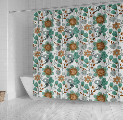 BigProStore Hawaii Bathroom Curtain Colorful Spring Pattern Shower Curtain Bathroom Decor Hawaii Shower Curtain