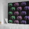 BigProStore Elephant Bathroom Sets Colorful Tribal Floral Boho Elephant Pattern Home Bath Decor Shower Curtain