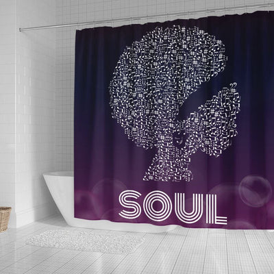 BigProStore Cool Afro Woman Soul Afro American Shower Curtains Afro Bathroom Decor BPS045 Small (165x180cm | 65x72in) Shower Curtain