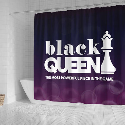 BigProStore Cool Black Queen The Most Powerful Piece In The Game African American Print Shower Curtains Afrocentric Bathroom Accessories BPS095 Small (165x180cm | 65x72in) Shower Curtain
