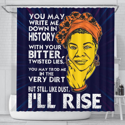BigProStore Cool But Still Like Dust I'll Rise African American Art Shower Curtains Afrocentric Style Designs BPS106 Small (165x180cm | 65x72in) Shower Curtain