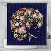 BigProStore Cool Flower Beautiful Black Girl African American Print Shower Curtains Afrocentric Bathroom Decor BPS119 Small (165x180cm | 65x72in) Shower Curtain