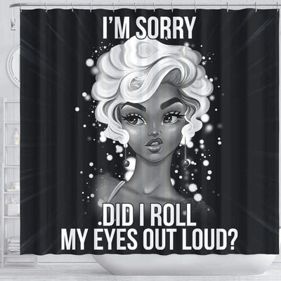 BigProStore Cool I'm Sorry Did I Roll My Eyes Out Loud Shower Curtains African American African Style Designs BPS145 Shower Curtain