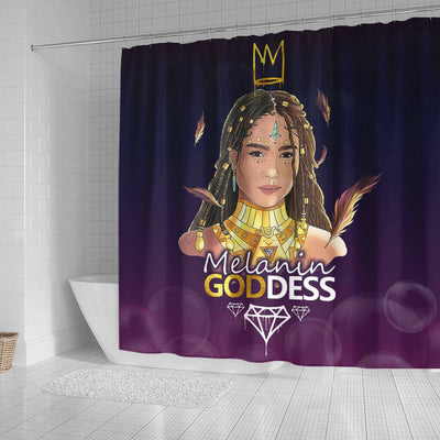 BigProStore Cool Melanin Goddess African Style Shower Curtains Afrocentric Bathroom Accessories BPS156 Small (165x180cm | 65x72in) Shower Curtain