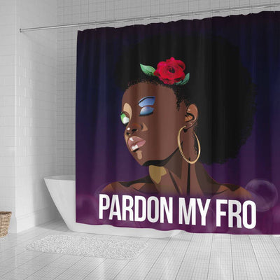 BigProStore Cool Pardon My Fro Black History Shower Curtains African Bathroom Decor BPS188 Small (165x180cm | 65x72in) Shower Curtain