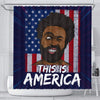BigProStore Cool This Is America Childish Gambino Funny African Style Shower Curtains Afrocentric Bathroom Accessories BPS226 Small (165x180cm | 65x72in) Shower Curtain