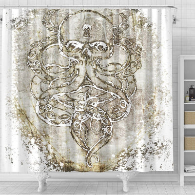 BigProStore Kraken Themed Shower Curtains Cthulu Shower Curtain Bathroom Sets Shower Curtain / Small (165x180cm | 65x72in) Shower Curtain
