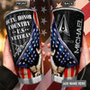 BigProStore Personalized Veteran Stainless Steel Tumbler Duty Honor Country Armed Forces Veteran Custom Insulated Tumbler Double Wall Cup With Lid 20 Oz 20 oz Personalized Veteran Tumbler