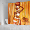 BigProStore Cute African Inspired Shower Curtains African Lady Bathroom Decor BPS0054 Shower Curtain