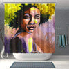 BigProStore Cute African Shower Curtain African Girl Bathroom Decor Idea BPS0078 Small (165x180cm | 65x72in) Shower Curtain