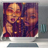 BigProStore Cute African Shower Curtain Melanin Afro Girl Bathroom Accessories BPS0237 Small (165x180cm | 65x72in) Shower Curtain