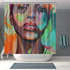 BigProStore Cute African Style Shower Curtain Melanin Girl Bathroom Decor Accessories BPS0221 Small (165x180cm | 65x72in) Shower Curtain
