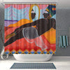 BigProStore Cute Afrocentric Shower Curtains African Girl Bathroom Decor Accessories BPS0255 Small (165x180cm | 65x72in) Shower Curtain